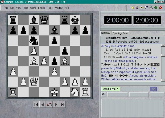 Скриншот из игры Deep Fritz 7