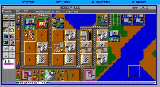 Скриншот из игры SimCity