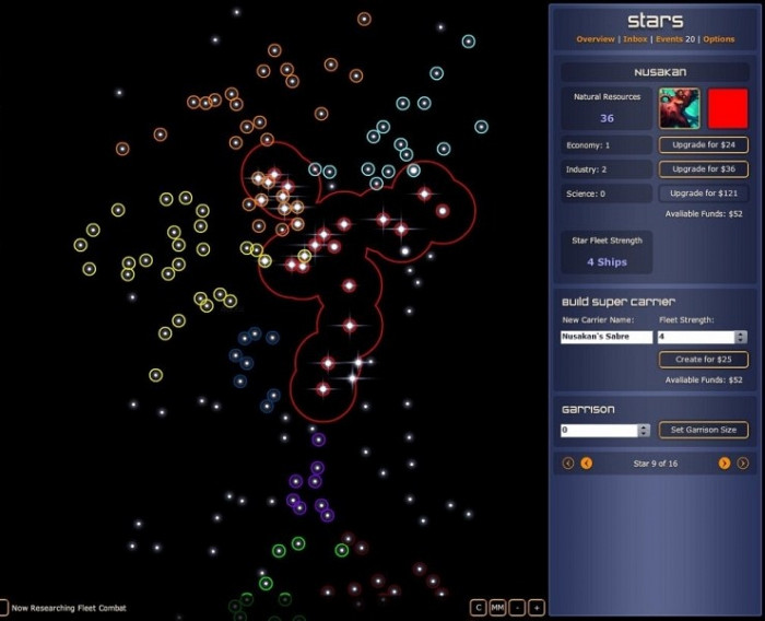 Скриншот из игры Neptune's Pride