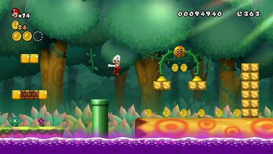 Скриншот из игры New Super Mario Bros. Wii
