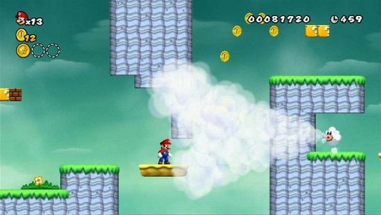 Скриншот из игры New Super Mario Bros. Wii