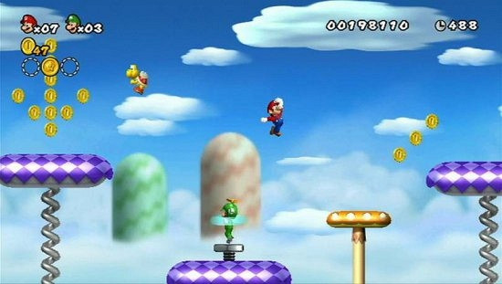 Скриншот из игры New Super Mario Bros. Wii