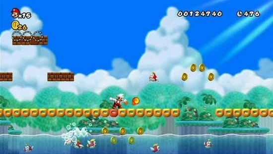 Скриншот из игры New Super Mario Bros. Wii