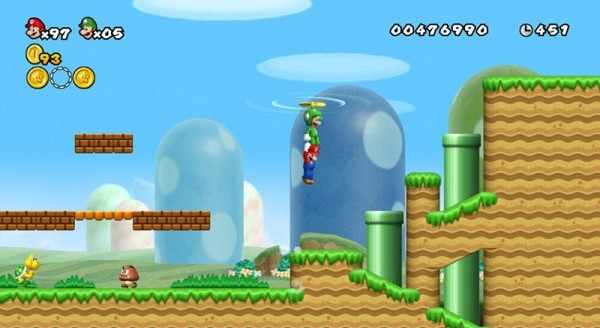 Обложка для игры New Super Mario Bros. Wii