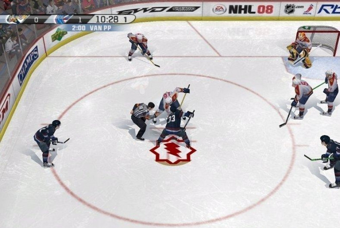 Скриншот из игры NHL 08