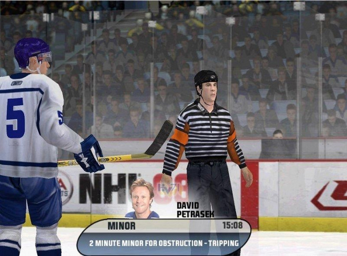 Скриншот из игры NHL 08