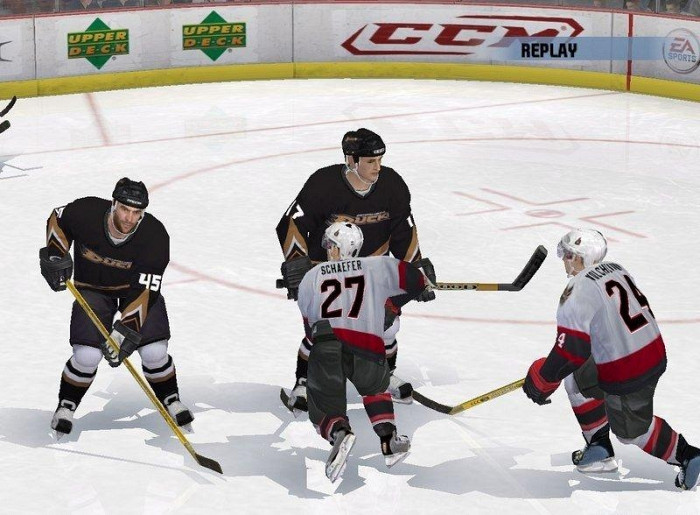 Скриншот из игры NHL 08