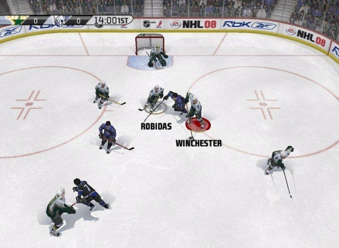 Скриншот из игры NHL 08