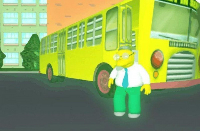 Скриншот из игры Simpsons: Road Rage, The