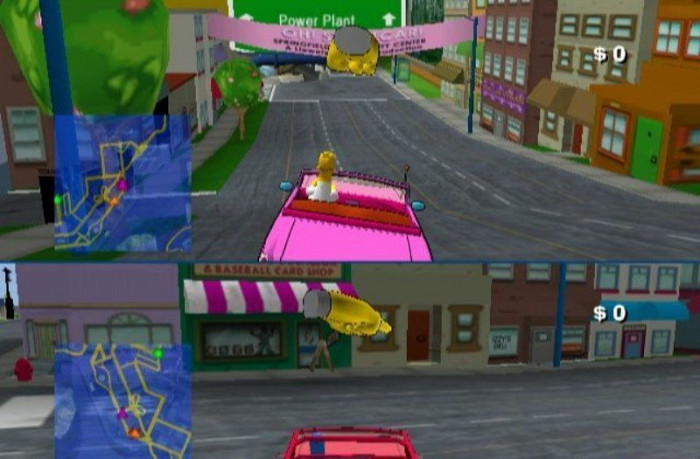 Скриншот из игры Simpsons: Road Rage, The