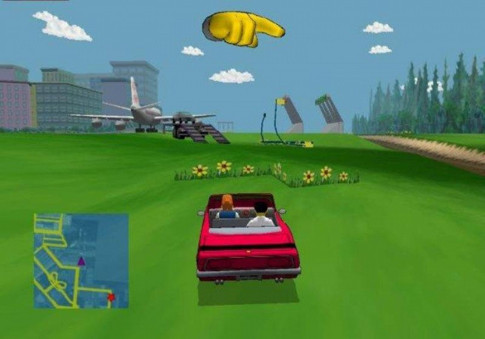 Скриншот из игры Simpsons: Road Rage, The