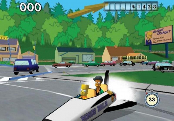 Скриншот из игры Simpsons: Road Rage, The