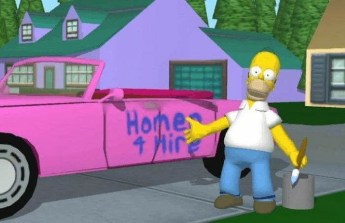 Скриншот из игры Simpsons: Road Rage, The