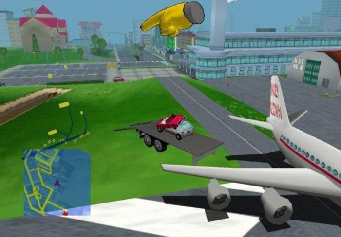 Скриншот из игры Simpsons: Road Rage, The