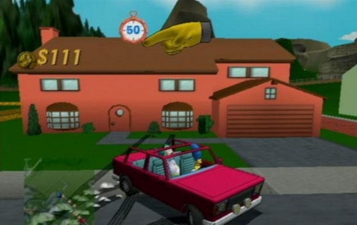 Скриншот из игры Simpsons: Road Rage, The