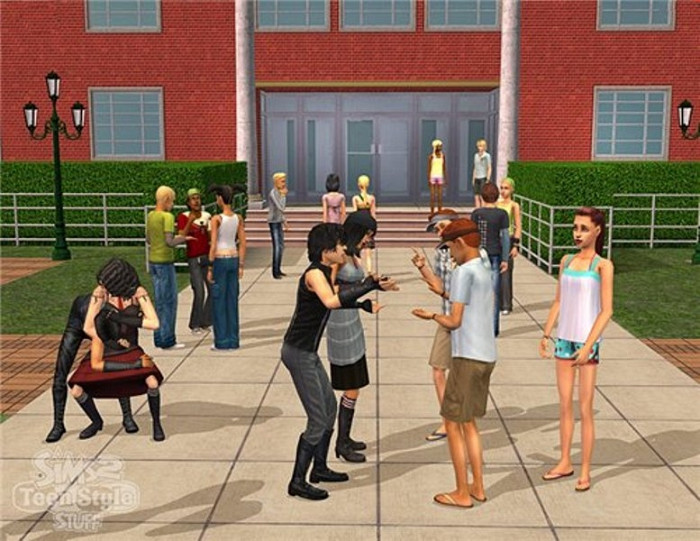Скриншот из игры Sims 2: Teen Style Stuff, The