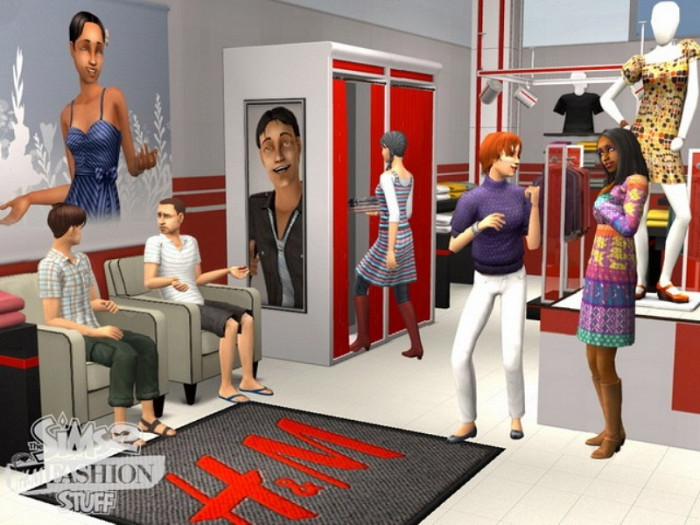 Скриншот из игры Sims 2 H&M Fashion Stuff, The