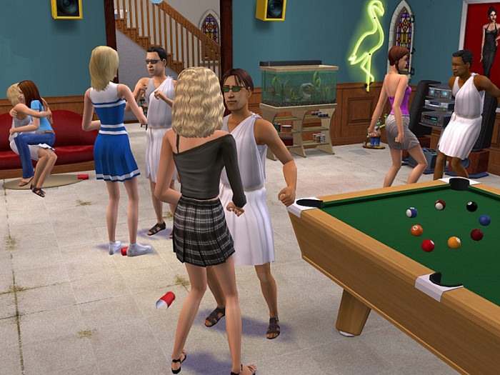 Скриншот из игры Sims 2: University, The