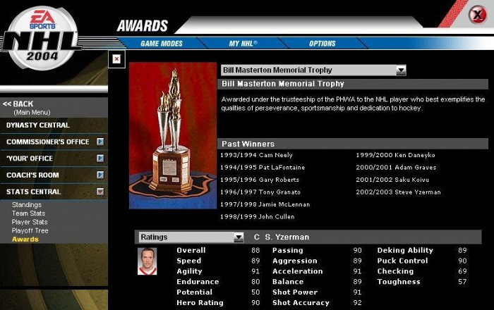 Скриншот из игры NHL 2004