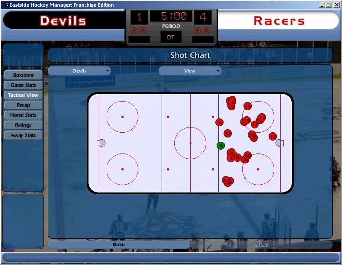 Скриншот из игры NHL Eastside Hockey Manager