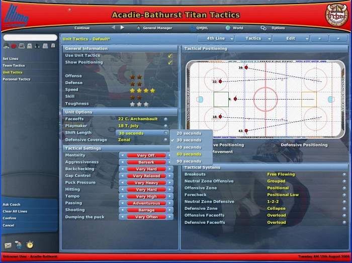 Скриншот из игры NHL Eastside Hockey Manager 2007