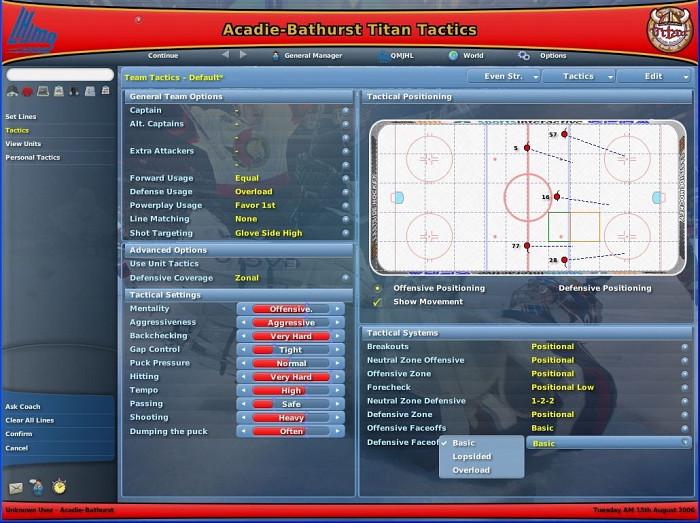 Скриншот из игры NHL Eastside Hockey Manager 2007