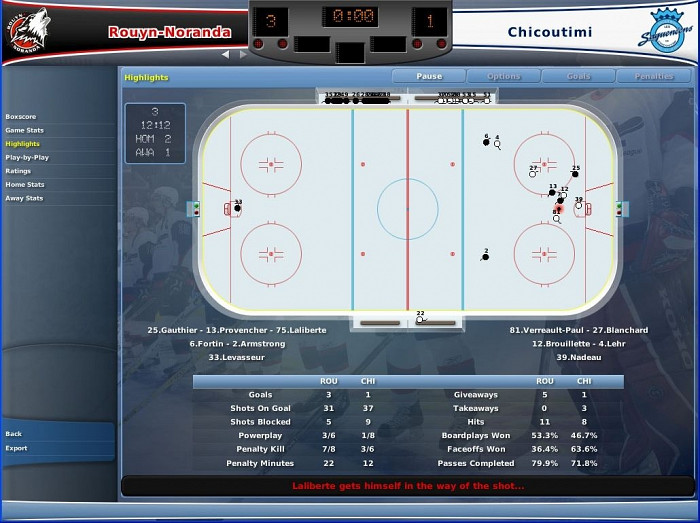 Скриншот из игры NHL Eastside Hockey Manager 2007