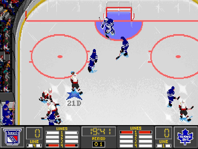 Скриншот из игры NHL Hockey '95