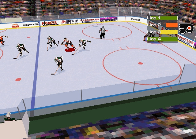 Скриншот из игры NHL Hockey '97