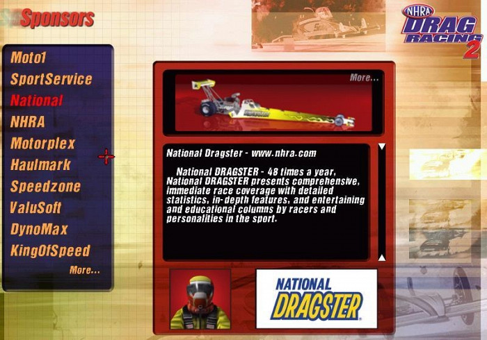 Скриншот из игры NHRA Drag Racing 2