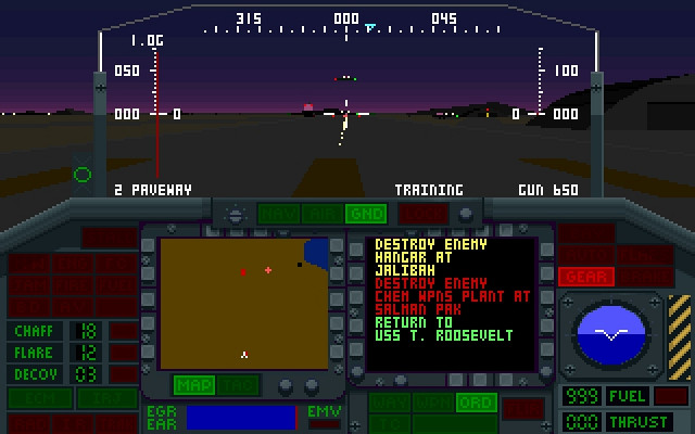 Скриншот из игры Night Hawk F-117A Stealth Fighter 2.0