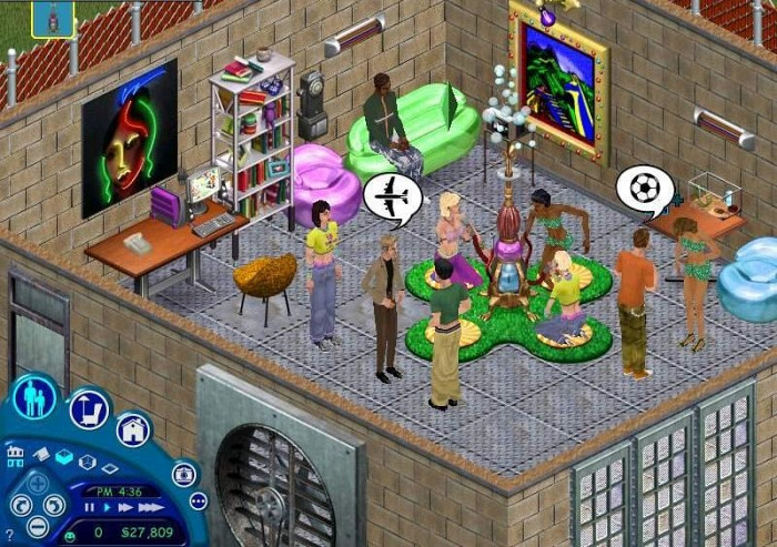 Скриншот из игры Sims: House Party, The