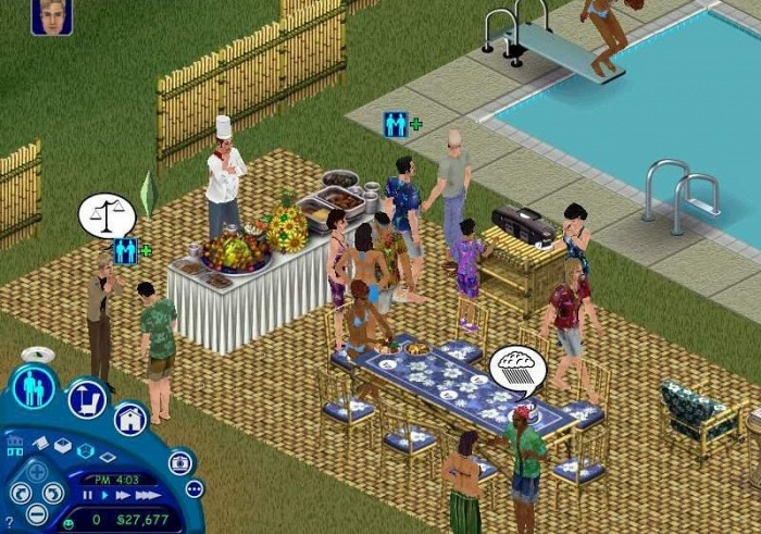 Скриншот из игры Sims: House Party, The