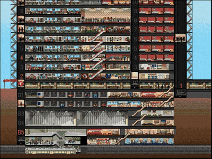 Скриншот из игры SimTower (Tower)