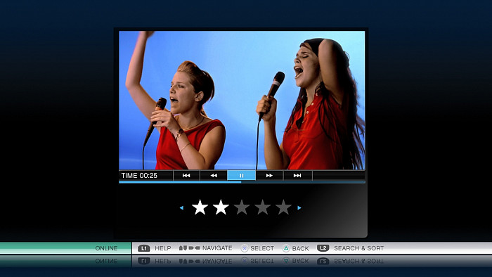 Скриншот из игры SingStar