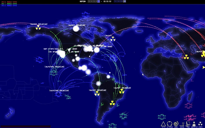 Скриншот из игры Defcon