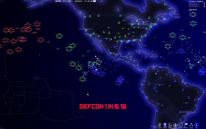 Скриншот из игры Defcon