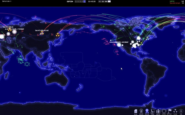 Скриншот из игры Defcon