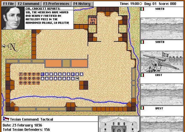 Скриншот из игры Defend the Alamo!