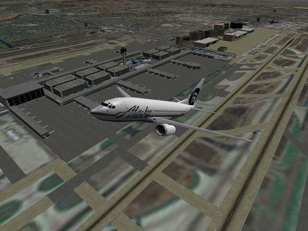 Скриншот из игры X-Plane 6