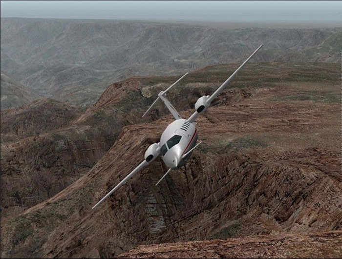 Скриншот из игры X-Plane 8
