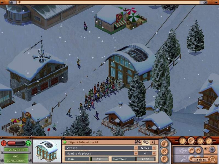Скриншот из игры Ski Park Manager