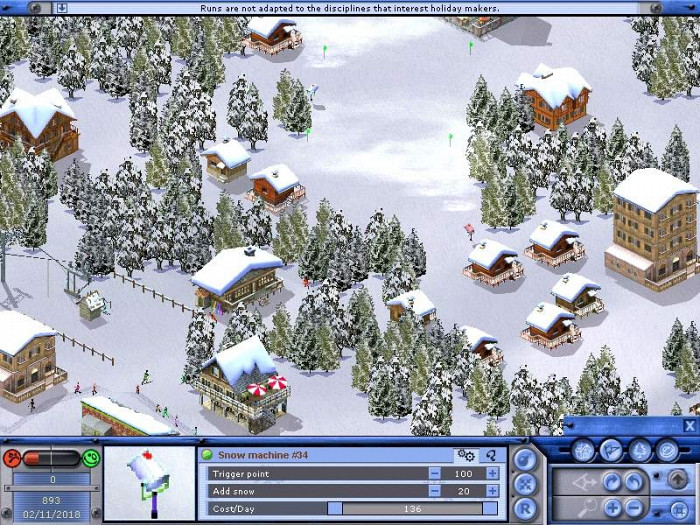 Скриншот из игры Ski Park Manager 2003