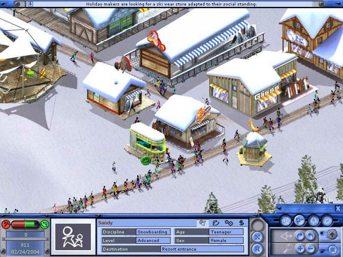 Скриншот из игры Ski Park Manager 2003