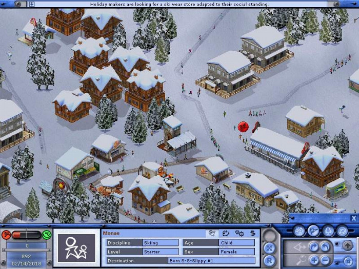 Скриншот из игры Ski Park Manager 2003