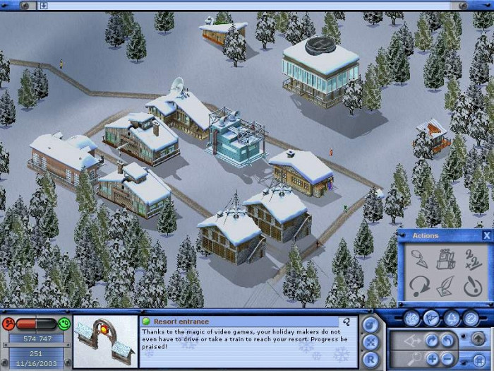 Скриншот из игры Ski Park Manager 2003