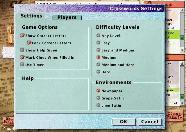 Скриншот из игры Dell Magazines Crossword