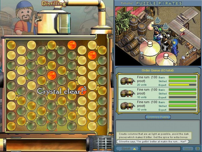 Скриншот из игры Yohoho! Puzzle Pirates