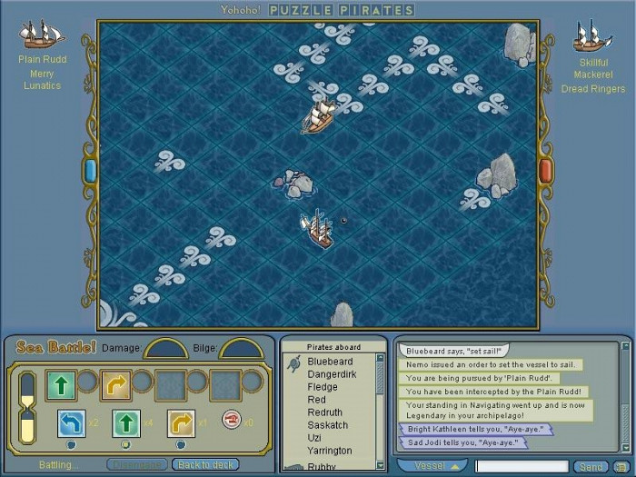 Скриншот из игры Yohoho! Puzzle Pirates