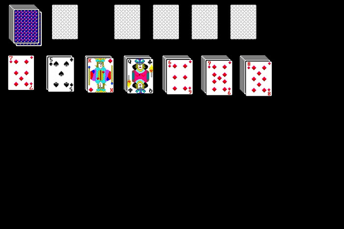 Скриншот из игры Deluxe Solitaire